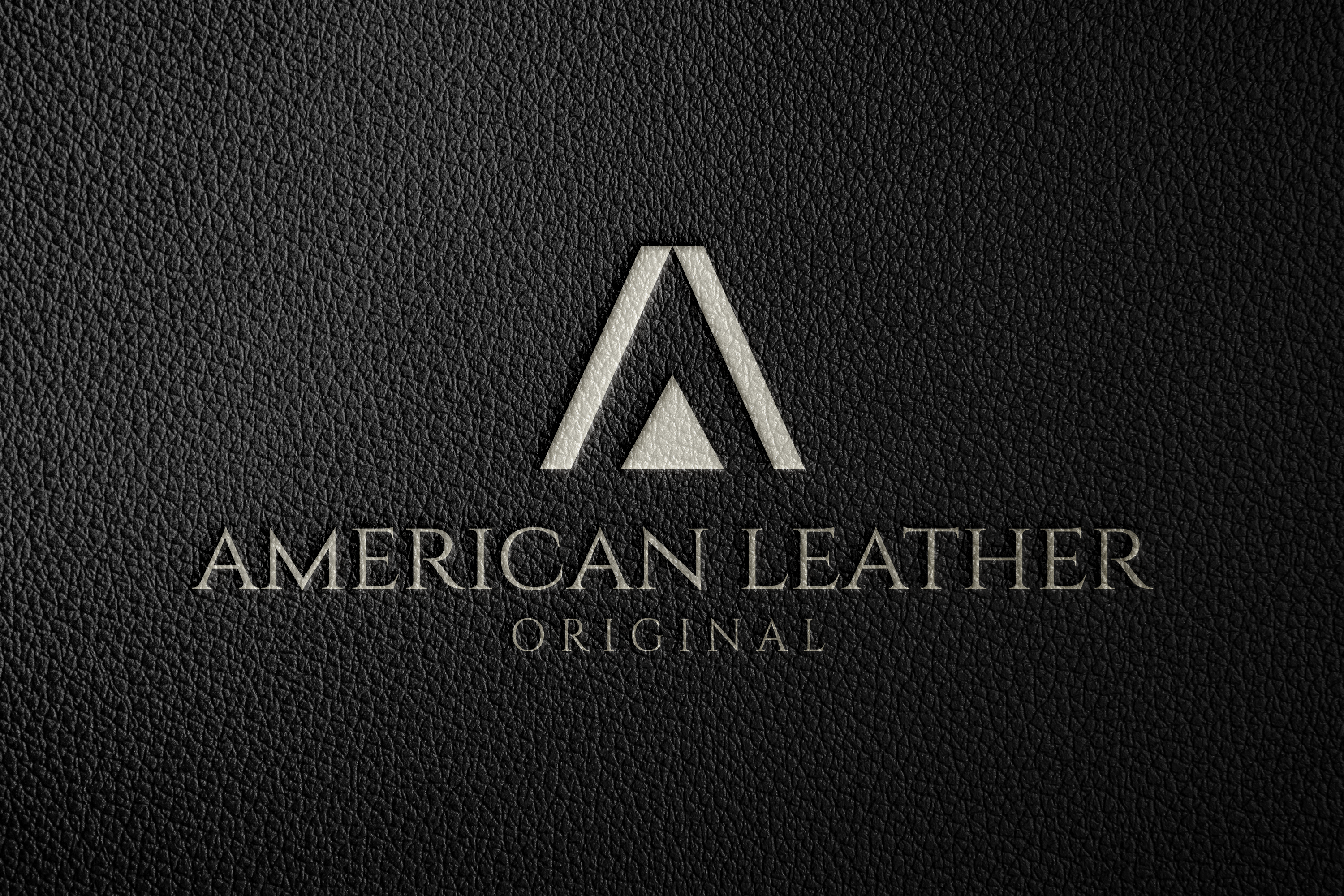 American Logo sobre piel (plateado)